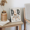 Best Dad Ever - Family Personalized Custom Vertical Easel Back Canvas - Birthday Gift For Dad