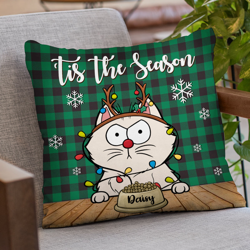 Meowy Catmas - Cat Personalized Custom Pillow - Christmas Gift For Pet Owners, Pet Lovers
