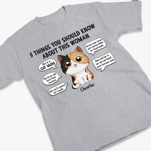 This Woman Loves Cats More Than Humans - Cat Personalized Custom Unisex T-shirt, Hoodie, Sweatshirt - Gift For Pet Owners, Pet Lovers