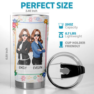 Congrats To My Friend - Bestie Personalized Custom Tumbler - Gift For Best Friends, BFF, Sisters