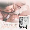 Custom Photo You Leave Paw Prints On Our Hearts - Memorial Personalized Custom Square Shaped Ceramic Plaque With Stand - Sympathy Gift, Gift For Pet Owners, Pet Lovers