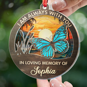 We Miss You Every Day - Memorial Personalized Custom Suncatcher Ornament - Acrylic Round Shaped - Christmas Gift, Sympathy Gift For Family Members