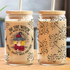 Be The Witch You Were Born To Be - Personalized Custom Witch Glass Cup, Iced Coffee Cup - Halloween Gift For Witches, Yourself