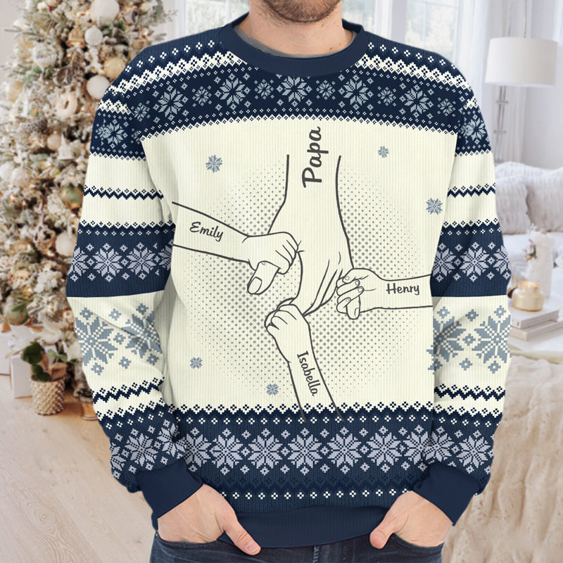 There Is No Greater Gift Than Family - Family Personalized Custom Ugly Sweatshirt - Unisex Wool Jumper - Christmas Gift For Family Members