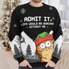 Oh Christmas Treats - Dog & Cat Personalized Custom Ugly Sweatshirt - Unisex Wool Jumper - Christmas Gift For Pet Owners, Pet Lovers