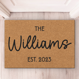 This Is Us - Family Personalized Custom Decorative Mat - Gift For Family Members