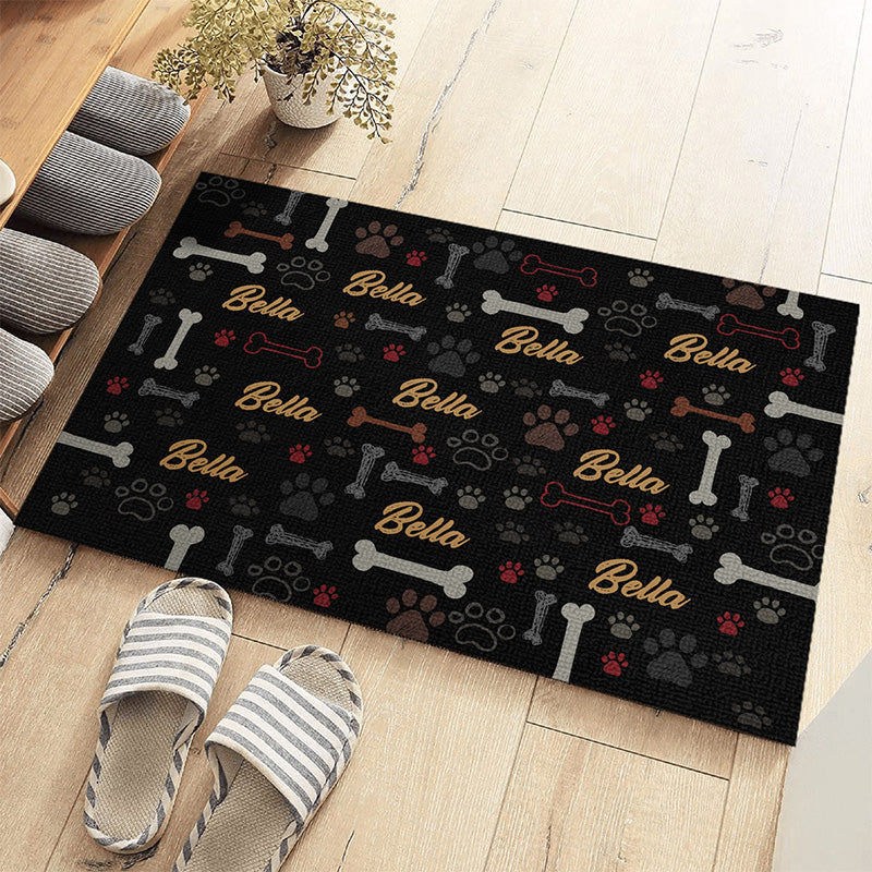 Love Is Wet Noses Sloppy Kisses And Wagging Tails - Dog Personalized Custom Decorative Mat - Gift For Pet Owners, Pet Lovers
