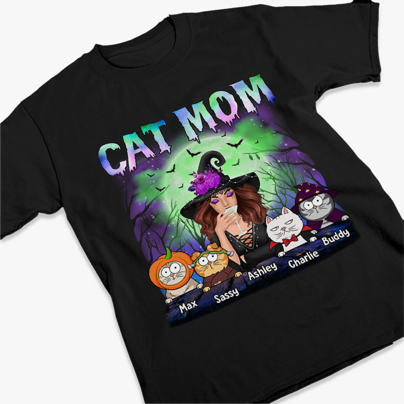 Cat Mum - Cat Personalized Custom Witch Unisex T-shirt, Hoodie, Sweatshirt - Halloween Gift For Witches, Yourself, Pet Owners, Pet Lovers