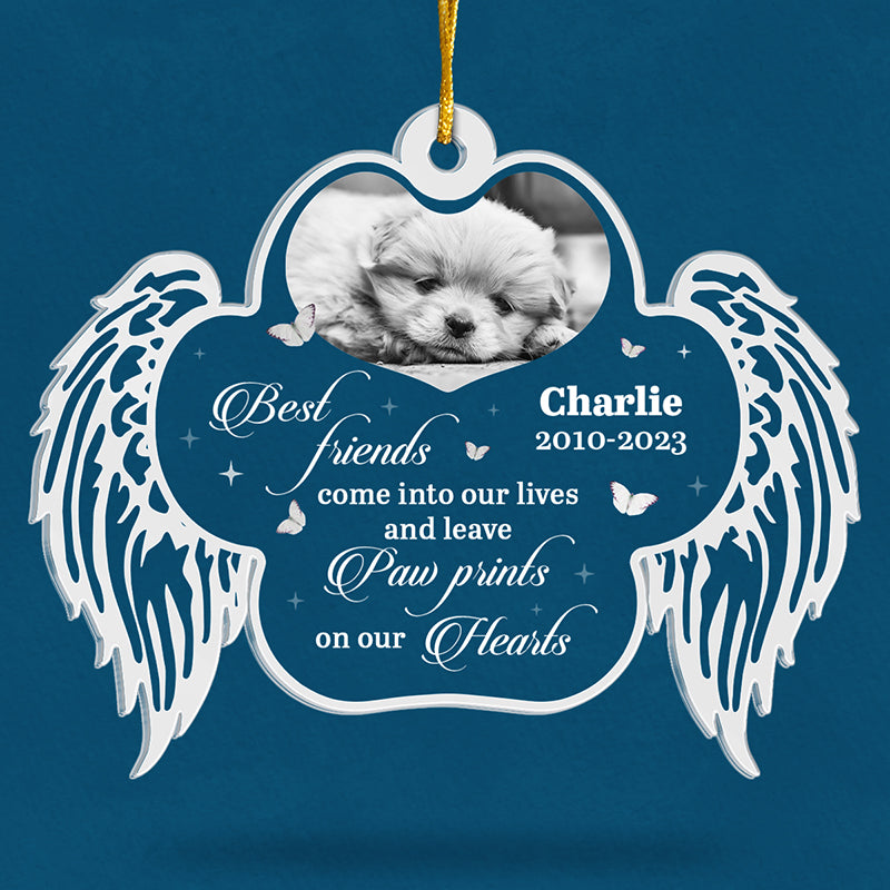 Custom Photo I'll Miss You For The Rest Of My Life - Memorial Personalized Custom Ornament - Acrylic Custom Shaped - Christmas Gift, Sympathy Gift For Pet Owners, Pet Lovers