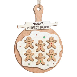 The Perfect Cookie Crew - Family Personalized Custom Ornament - Wood Custom Shaped - Christmas Gift For Family Members