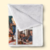 Custom Photo Love You To The Moon And Back - Family Personalized Custom Blanket - Gift For Family Members