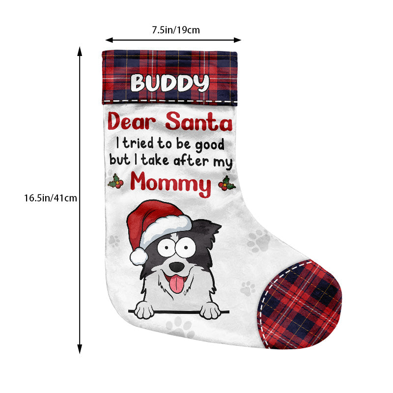 I'm On The Naughty List - Cat & Dog Personalized Custom Christmas Stocking - Christmas Gift For Pet Owners, Pet Lovers