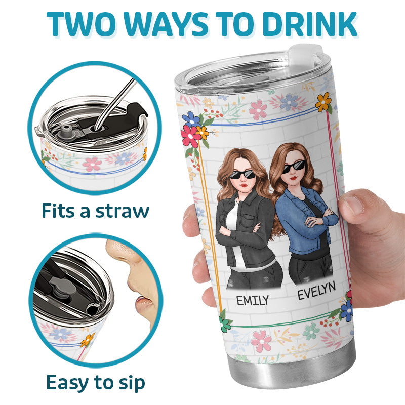 Congrats To My Friend - Bestie Personalized Custom Tumbler - Gift For Best Friends, BFF, Sisters