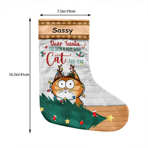 I've Been A Very Good Cat This Year - Cat Personalized Custom Christmas Stocking - Christmas Gift For Pet Owners, Pet Lovers