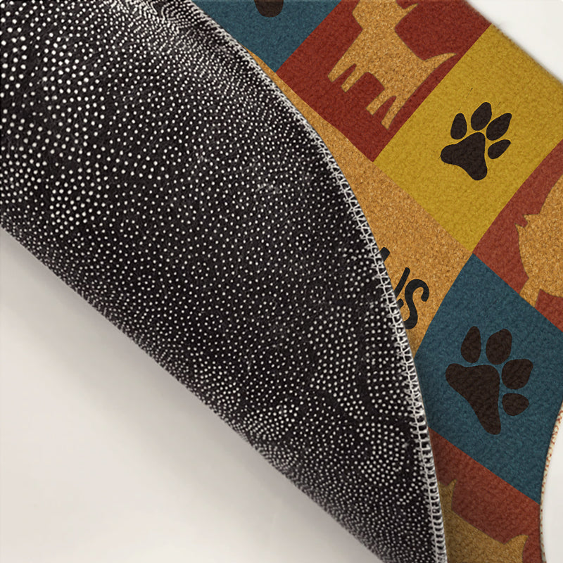 Wipe Your Paws - Dog & Cat Home Decor Decorative Mat - House Warming Gift For Pet Owners, Pet Lovers