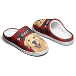 Love Walks On Four Paws - Dog & Cat Personalized Custom Fluffy Slippers - Gift For Pet Owners, Pet Lovers