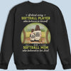 Behind Every Softball Player - Family Personalized Custom Unisex T-shirt, Hoodie, Sweatshirt - Gift For Family Members