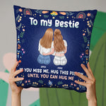 Custom Name Bestie Gifts for Women - Personalized Pillow