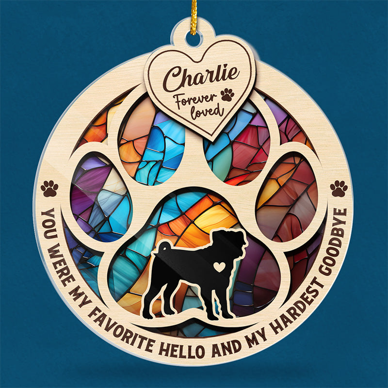I Loved You Your Whole Life - Memorial Personalized Custom Ornament - Acrylic Custom Shaped - Christmas Gift, Sympathy Gift For Pet Owners, Pet Lovers