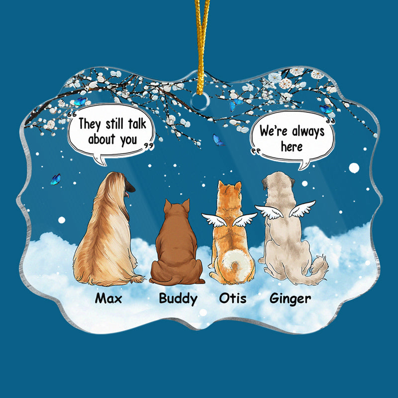 I'll Always Be By Your Side - Memorial Personalized Custom Ornament - Acrylic Benelux Shaped - Christmas Gift, Sympathy Gift For Pet Owners, Pet Lovers