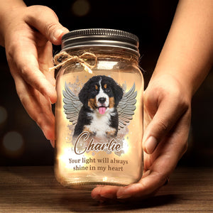 Custom Photo If Love Could Have Saved You - Memorial Personalized Custom Mason Jar Light - Sympathy Gift For Pet Owners, Pet Lovers