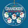 Grandkids Make Life More Grand - Family Personalized Custom Ornament - Acrylic Round Shaped - Christmas Gift For Grandma