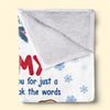 Safe In Your Arms - Family Personalized Custom Blanket - Baby Shower Gift, Christmas Gift For First Mom
