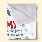 Safe In Your Arms - Family Personalized Custom Blanket - Baby Shower Gift, Christmas Gift For First Mom