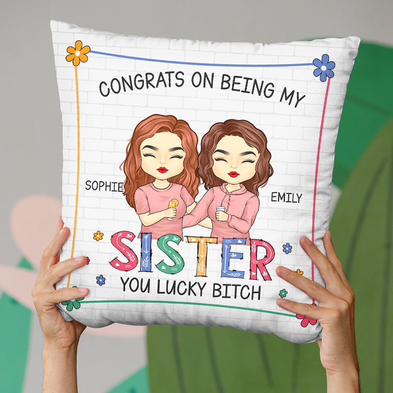 Hug This Cozy Pillow Until You Can Hug Me – Personalized Pillow Christmas New Year Gift For Sisters Brothers Sibling