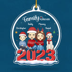 Custom Name Family Christmas Gifts - Personalized Ornament