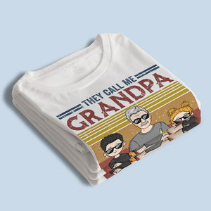 These Kids Call Me Grandpa - Family Personalized Custom Unisex T-shirt, Hoodie, Sweatshirt - Father's Day, Birthday Gift For Dad, Grandpa
