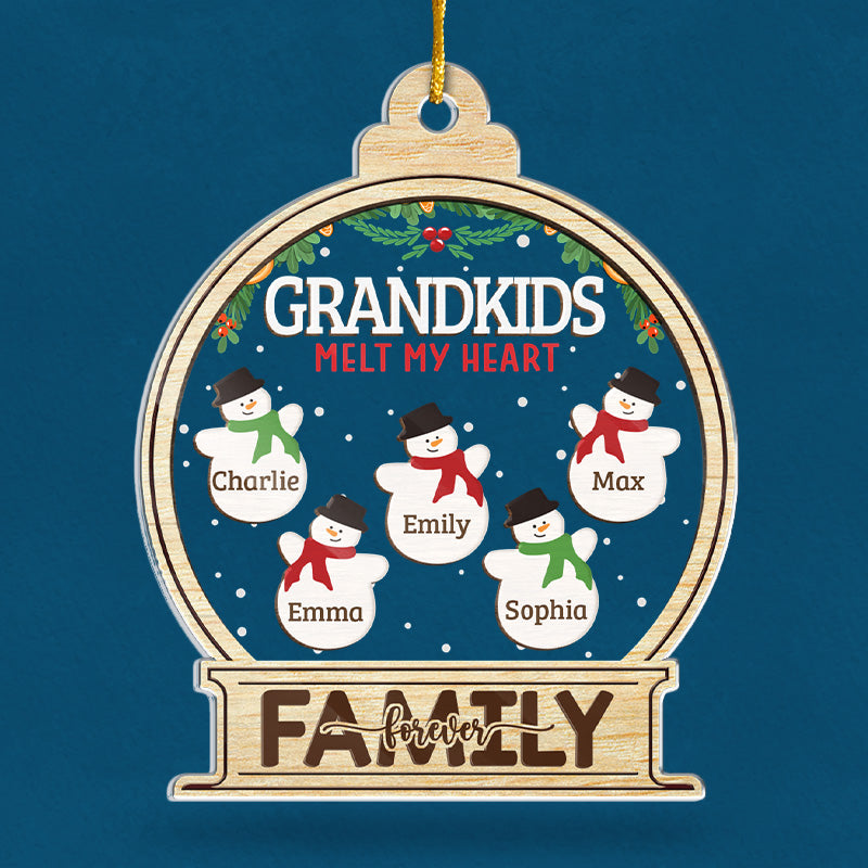 The Best Thing You've Ever Found - Family Personalized Custom Ornament - Acrylic Snow Globe Shaped - Christmas Gift For Grandma, Grandpa