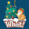 Santa’s Little Helper - Cat Personalized Custom Ornament - Acrylic Custom Shaped - Christmas Gift For Pet Owners, Pet Lovers