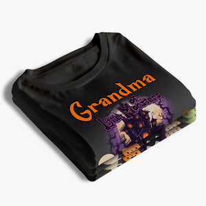 Grandma Of These Little Monsters - Family Personalized Custom Unisex T-shirt, Hoodie, Sweatshirt - Halloween Gift, Gift For Grandma, Grandpa