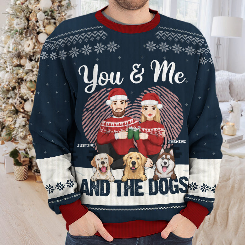 You Me And The Fur Babies Couple Personalized Custom Ugly