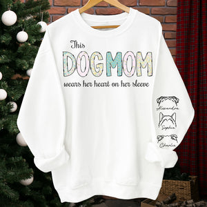 This Furmama - Dog Personalized Custom Unisex Sweatshirt With Design On Sleeve - Christmas Gift For Pet Owners, Pet Lovers