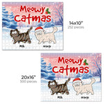Cats Make The Season Bright - Cat Personalized Custom Jigsaw Puzzle - Christmas Gift For Pet Owner, Pet Lovers