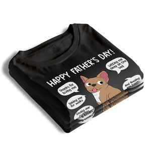 Happy Father’s Day, From Your Fur Babies - Dog Personalized Custom Unisex T-shirt, Hoodie, Sweatshirt - Father's Day, Birthday Gift For Pet Owners, Pet Lovers