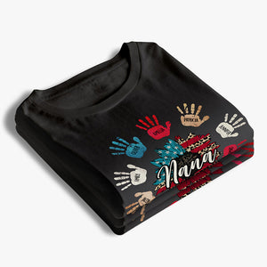 The Best Moments Are Grandma Moments - Family Personalized Custom Unisex Patriotic T-shirt, Hoodie, Sweatshirt - Independence Day, 4th Of July, Birthday Gift For Grandma