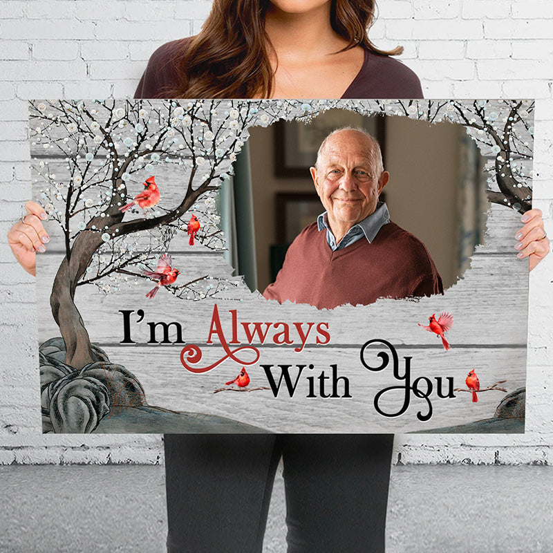 Custom Photo Until We Meet Again - Memorial Personalized Custom Horizontal Canvas - Sympathy Gift For Family Members