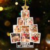 Custom Photo Happy First Christmas - Dog & Cat Personalized Custom Ornament - Acrylic Custom Shaped - Christmas Gift For Pet Owners, Pet Lovers