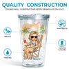 Life Is Much Better At The Beach - Travel Personalized Custom Clear Acrylic Tumbler - Gift For Travel Lovers