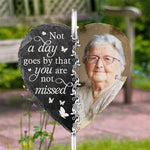 Custom Photo Memorial Garden Decor - Personalized Garden Slate
