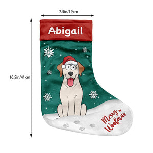 Merry Woofmas To You - Dog Personalized Custom Christmas Stocking - Christmas Gift For Pet Owners, Pet Lovers