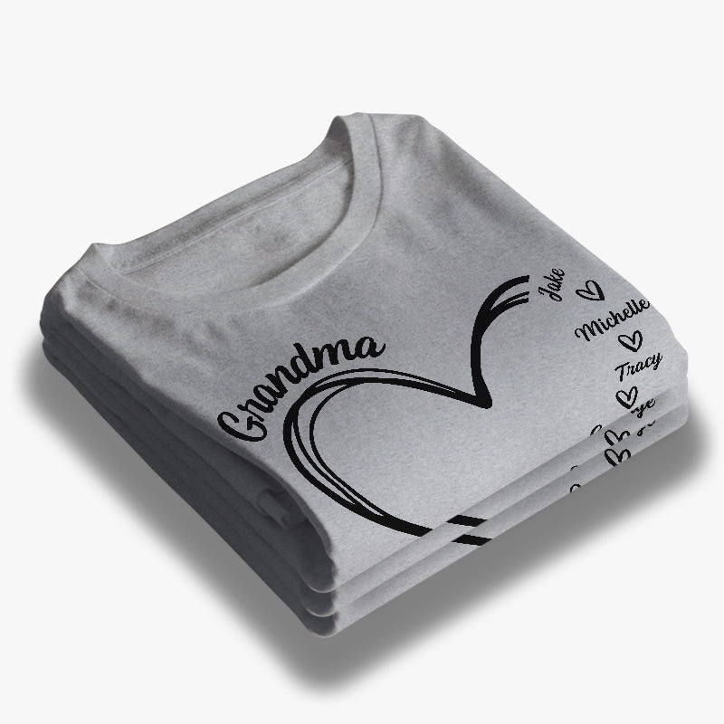 Grandma Is The Best - Family Personalized Custom Unisex T-shirt, Hoodie, Sweatshirt - Mother's Day, Birthday Gift For Grandma