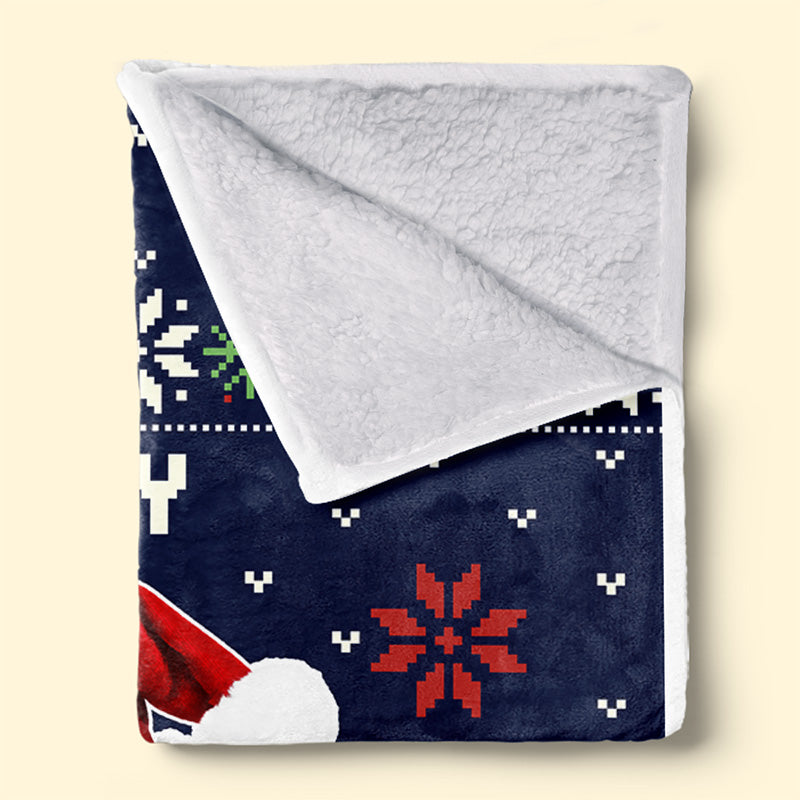 Custom Photo Christmas Is Coming To Town - Dog & Cat Personalized Custom Blanket - Christmas Gift For Pet Owners, Pet Lovers