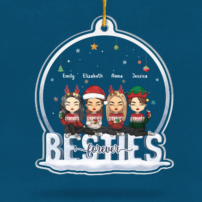 Where Life Begins And Love Never Ends - Family Personalized Custom Ornament - Acrylic Custom Shaped - Christmas Gift For Family Members