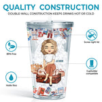 Traveling Is Healing - Travel Personalized Custom Clear Acrylic Tumbler - Gift For Travel Lovers