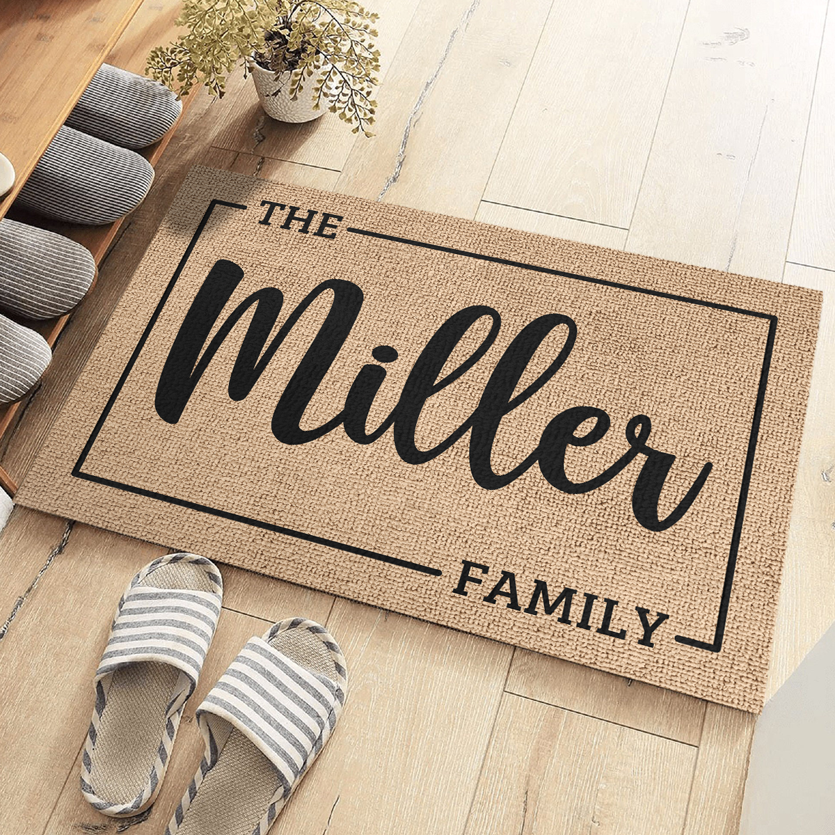 The Family - Family Personalized Custom Decorative Mat - Gift For Family Members