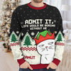 Your Tiny Furry Overlords - Cat Personalized Custom Ugly Sweatshirt - Unisex Wool Jumper - Christmas Gift For Pet Owners, Pet Lovers
